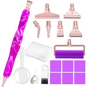 Ergonomic Diamond Painting Art Drill Bead Dot PenKit with Screw Diamond Painting